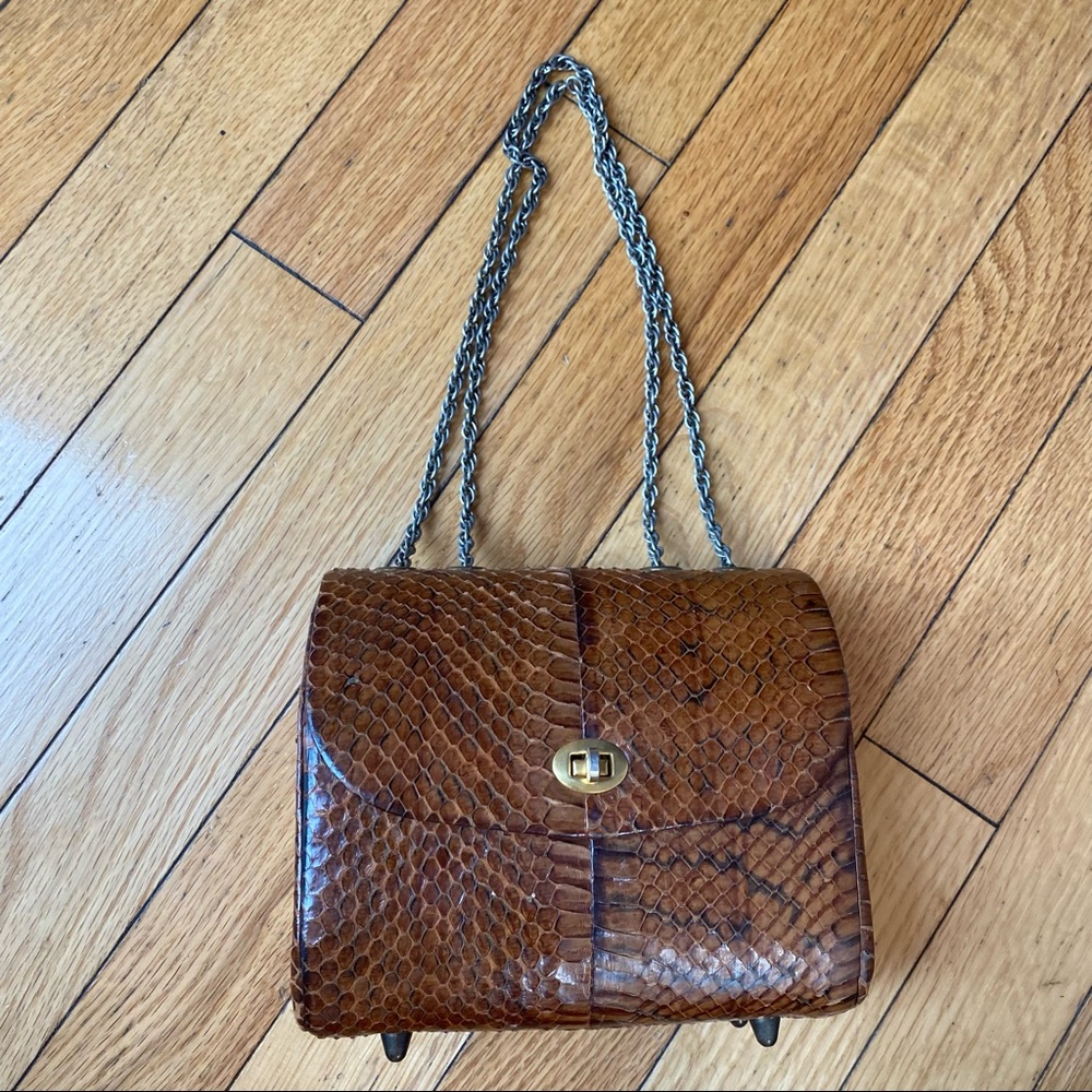 Vintage Mini snakeskin handbag
